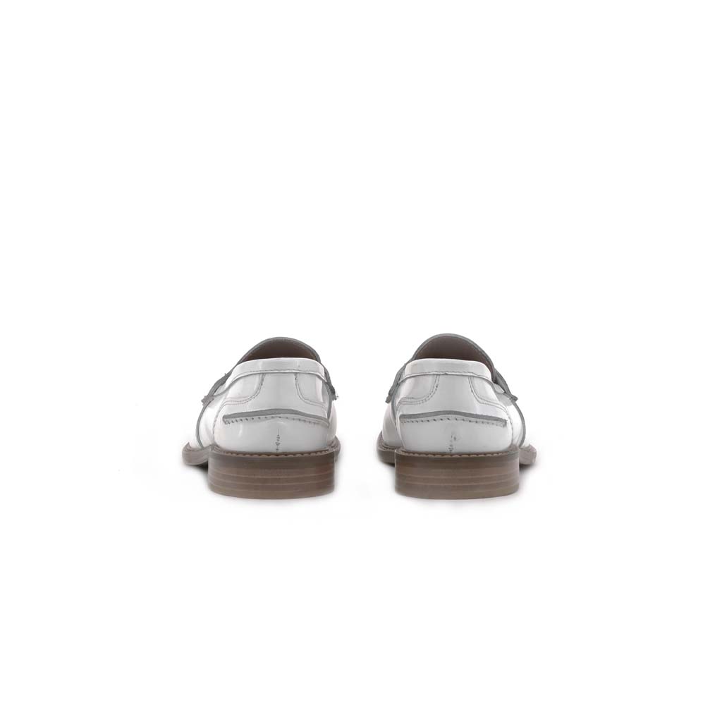 Club Style Mocassino Con Moneta Bianco Beige